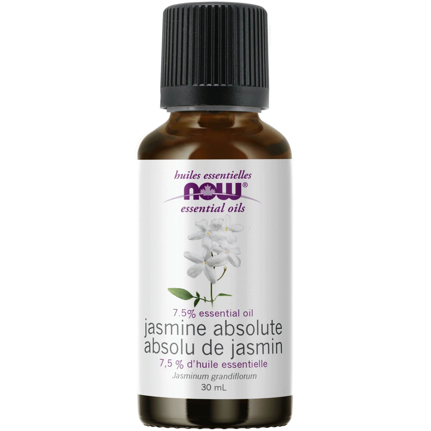 30mL | NOW Jasmine Absolute, 7.5% Oil Blend, 100% Pure & Natural (Aromatherapy)