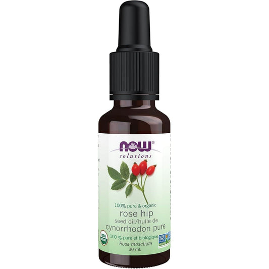 30mL | NOW Solutions 100% Pure & Organic Rose Hip Seed Oil