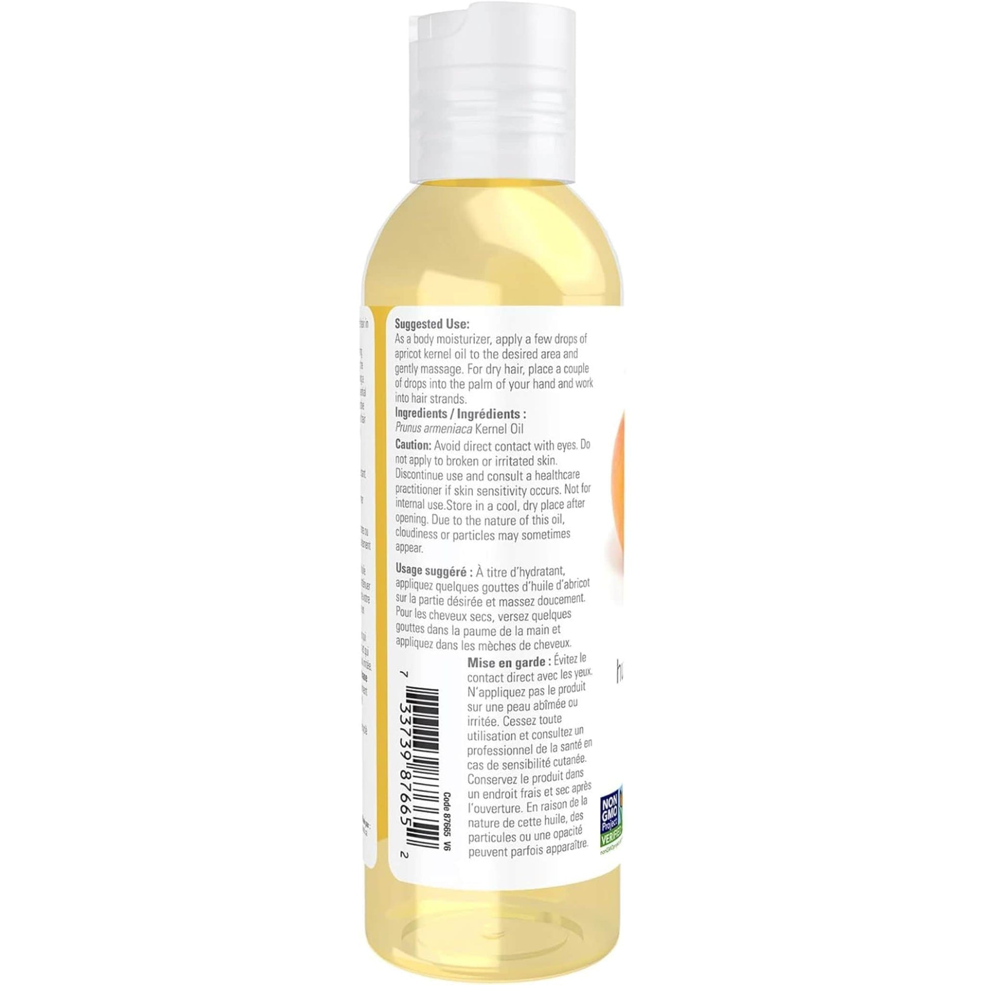 118mL | NOW Solutions Pure Apricot Moisturizing Oil