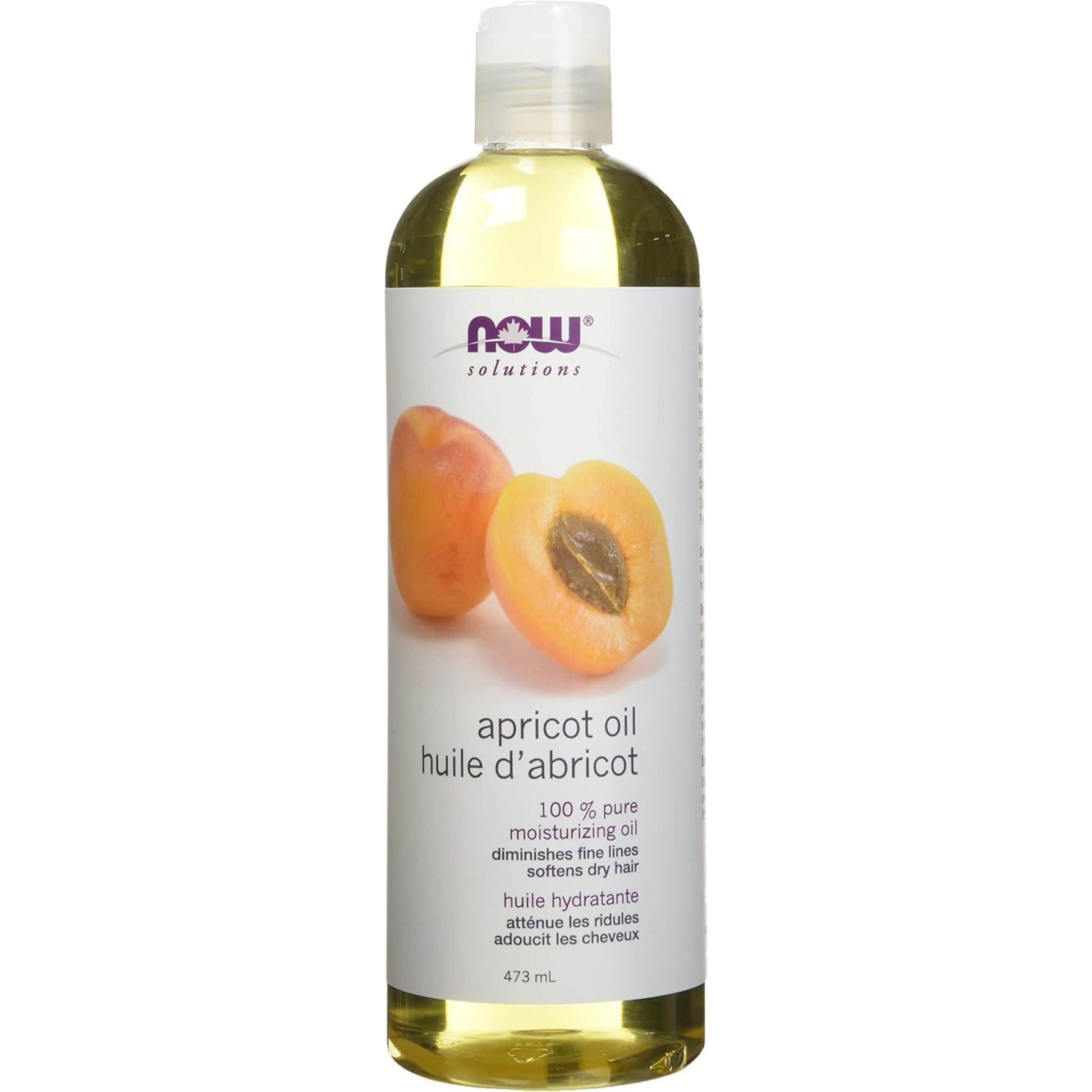 473mL | NOW Solutions Pure Apricot Moisturizing Oil
