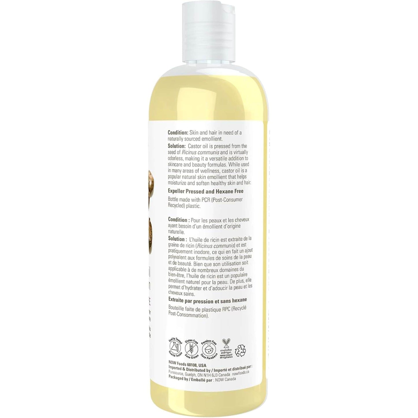 473mL | NOW Solutions Pure Castor Oil