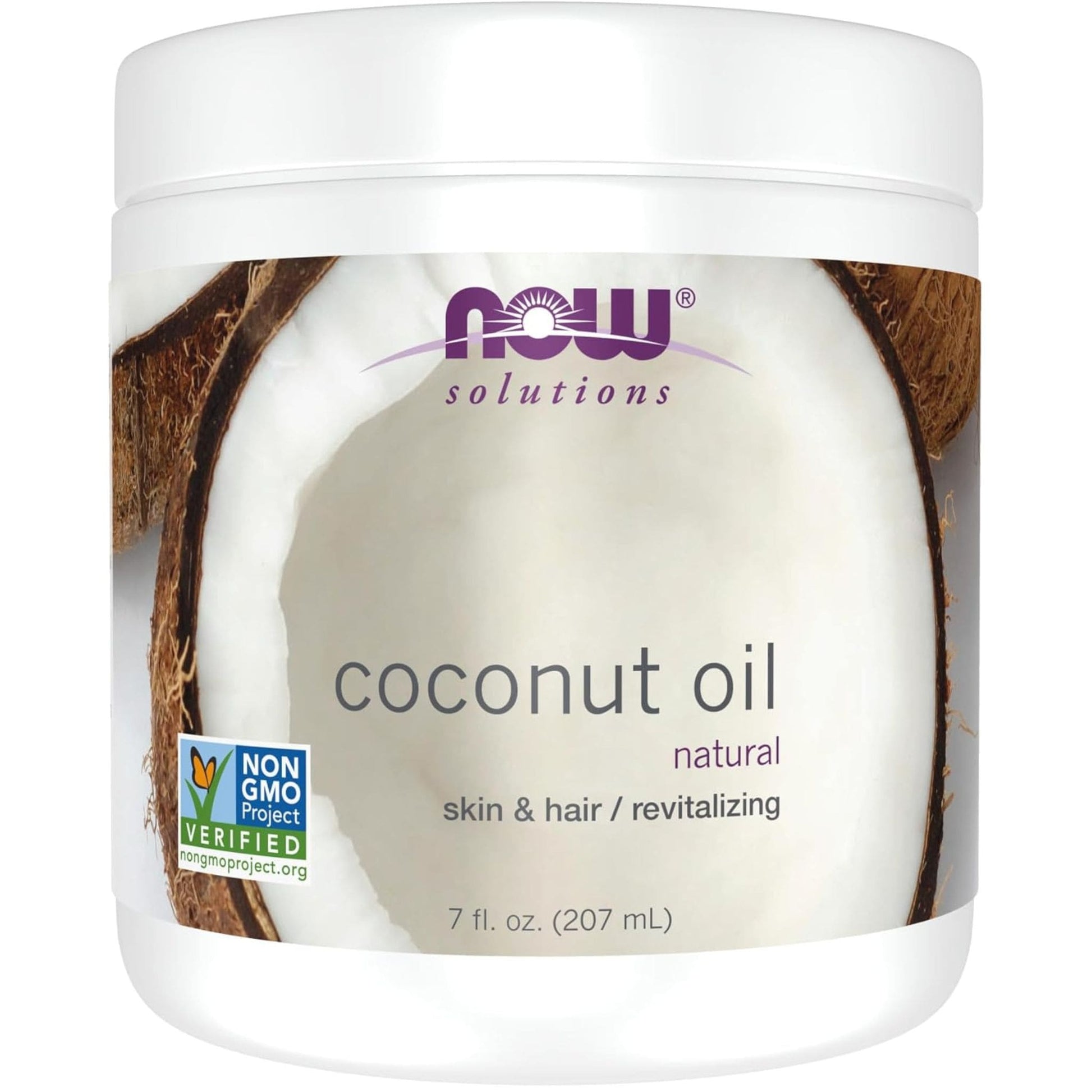 207mL | NOW Solutions Coconut Oil Natural for Skin and Hair