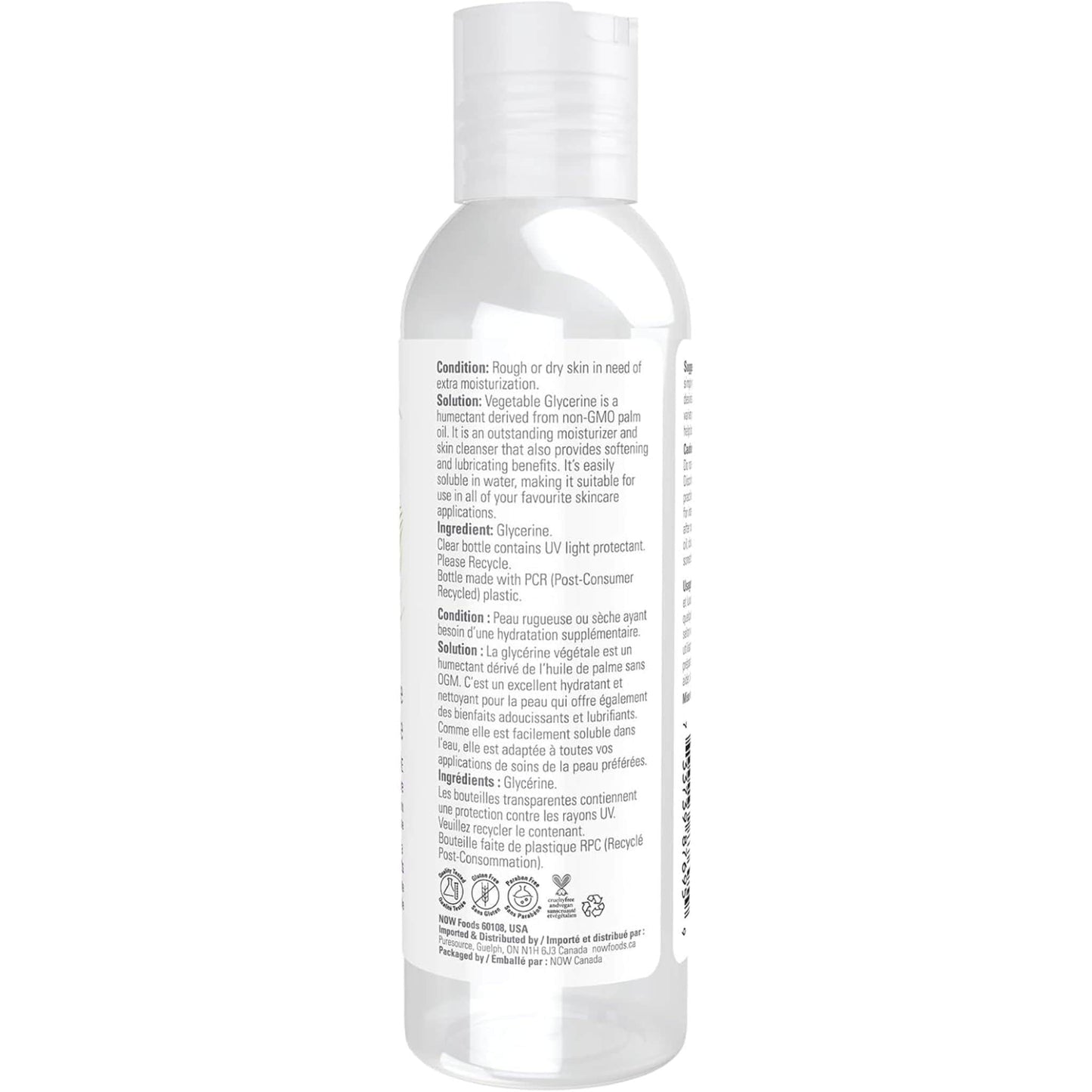 118mL | NOW Solutions Vegetable Glycerine 100% Pure