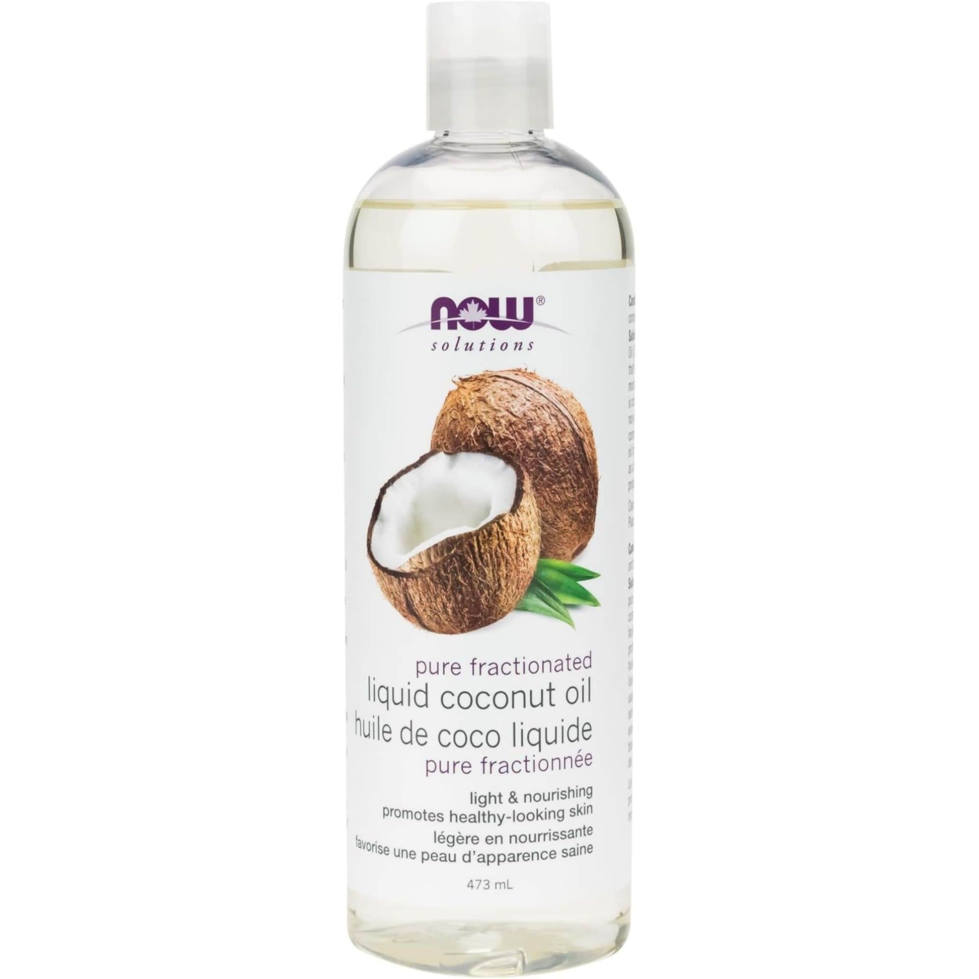 473mL | NOW Solutions Pure Fractionated Liquid Coconut Oil