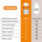 Vitacheck Nattokinase 100mg, 2000 FUs, Natural Heart Health, Circulation and Blood Pressure Support, 75 Delayed Release Capsules