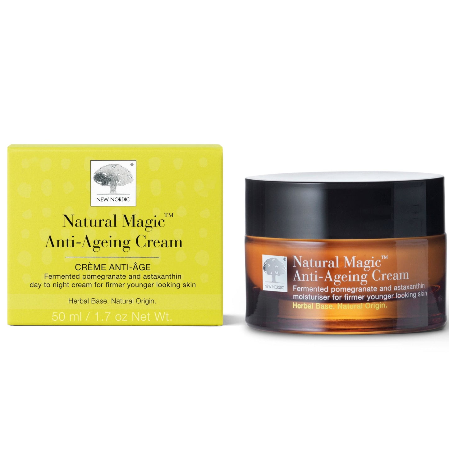 New Nordic Natural Magic Anti-Ageing Cream, Fermented Pomegranate and Astaxanthin, 50ml
