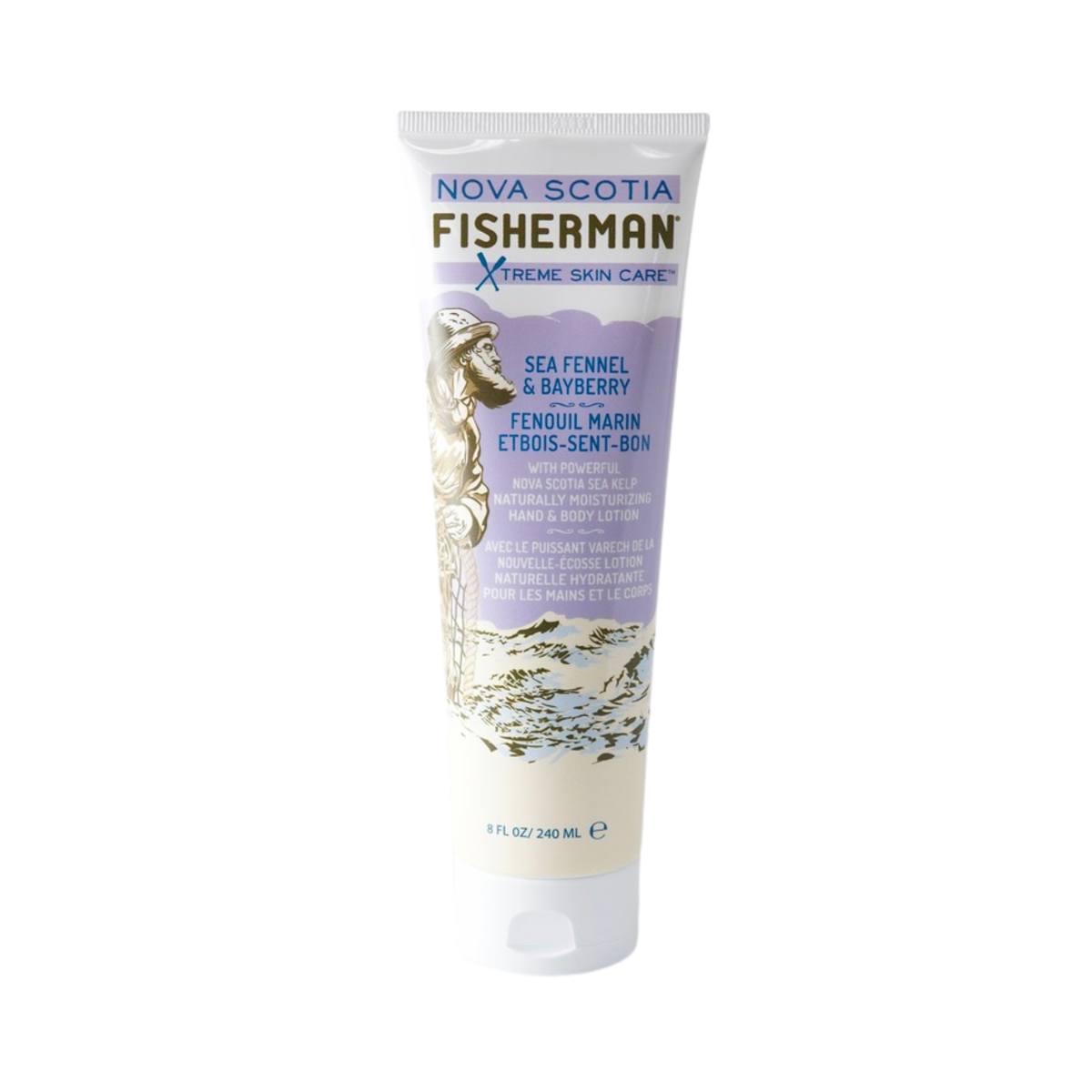 Nova Scotia Fisherman Hand & Body Lotion with Sea Kelp, 3 Scents, 100ml-240ml - Sea Fennel & Bayberry / 240ml