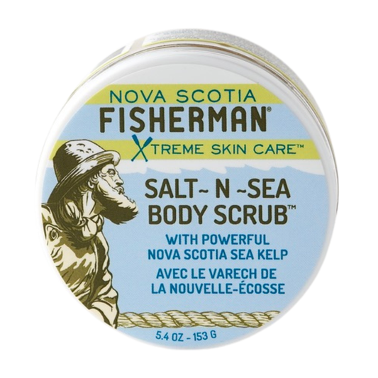 Nova Scotia Fisherman Atlantic Sea Salt Body Scrub with Sea Kelp, Salt N Sea or Lavender & Vanilla, 153g - Salt N Sea (Citrus & Ginger)