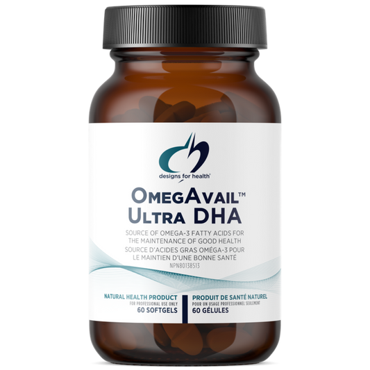 60 Softgels | Designs For Health OmegAvail Ultra DHA