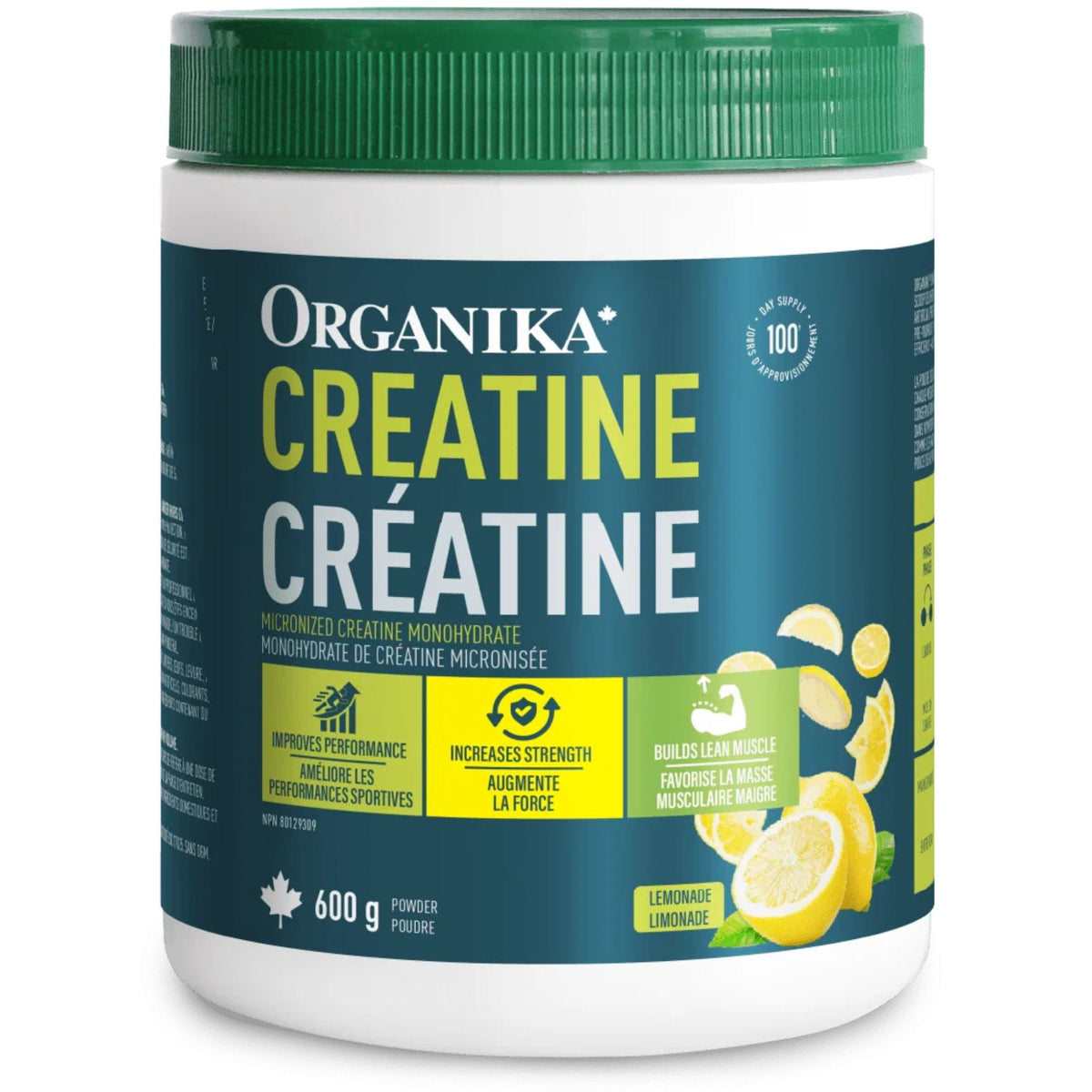 Organika Creatine Monohydrate Powder, 5g Micronized Creatine, Flavoured Tubs, Unflavoured or Single-Serve Stick Packs