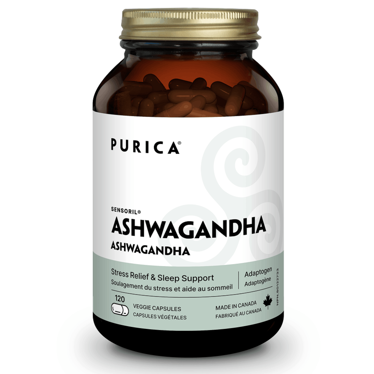 120 Vegetable Capsules | Purica Ashwagandha New Look