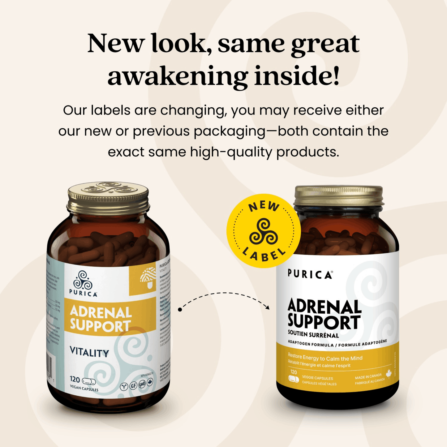 120 Vegetable Capsules | Purica Adrenal Support
