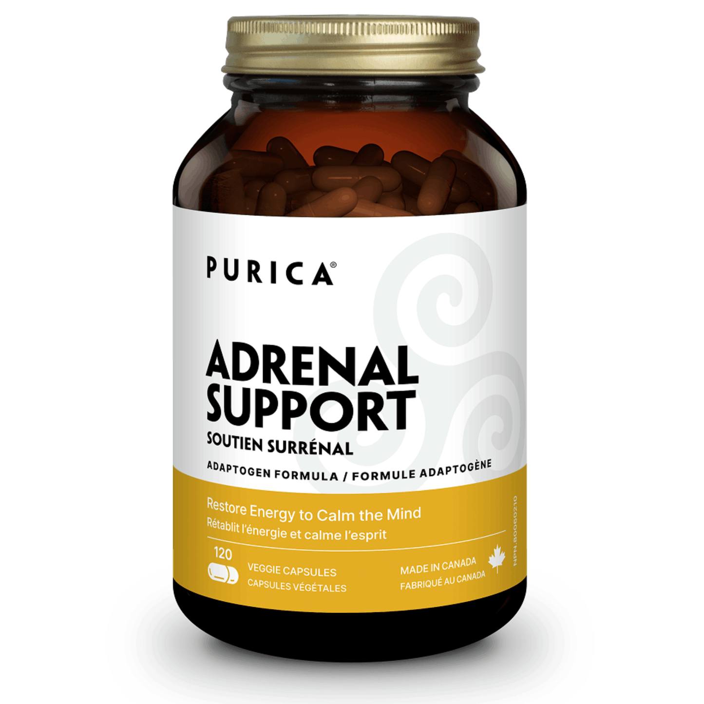 120 Vegetable Capsules | Purica Adrenal Support