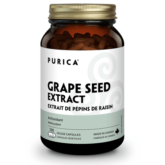 120 Vegetable Capsules | Purica Grape Seed Extract