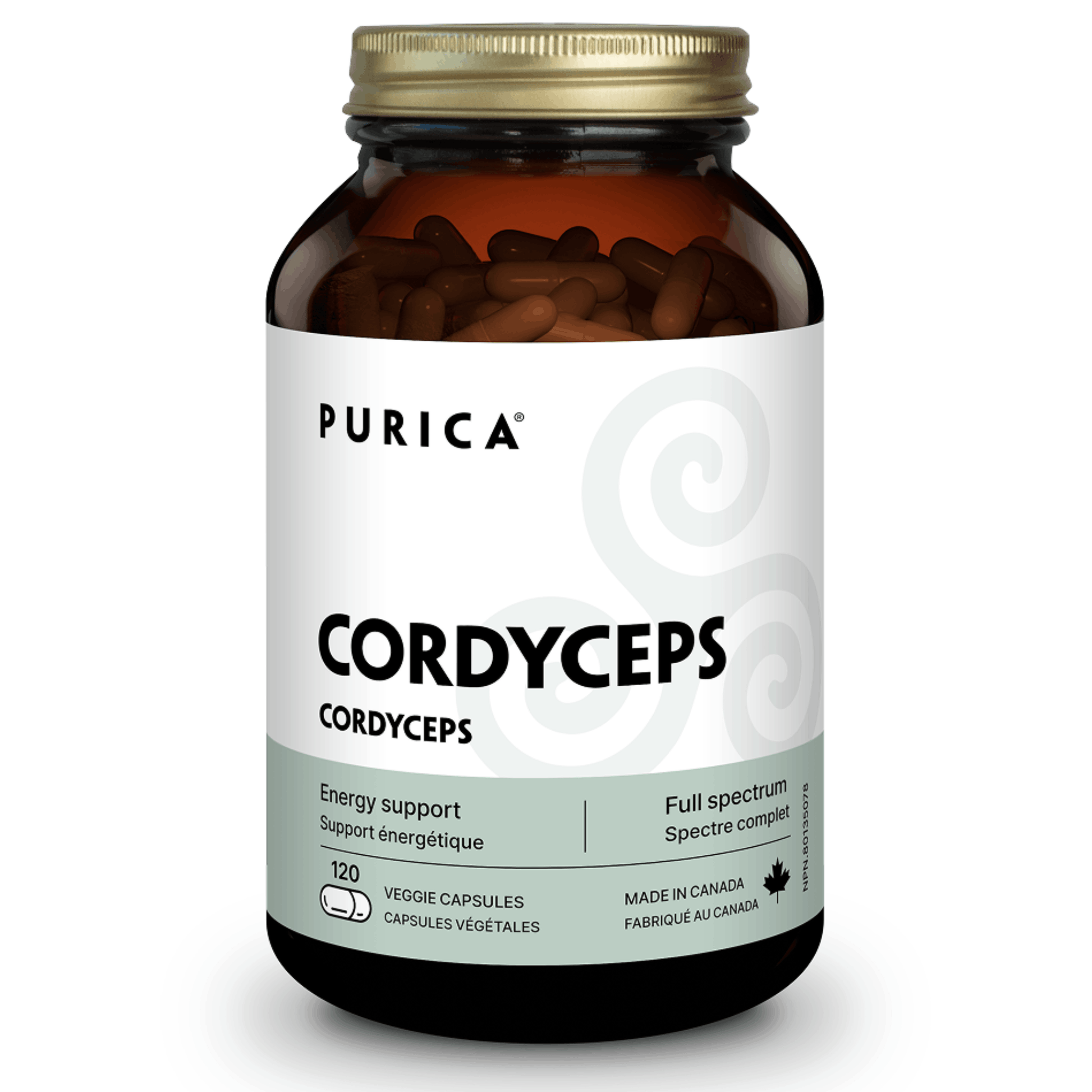 120 Vegetable Capsules | Purica Cordyceps