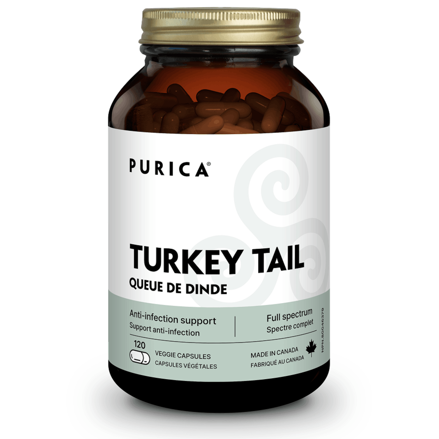 120 Vegetable Capsules | Purica Turkey Tail