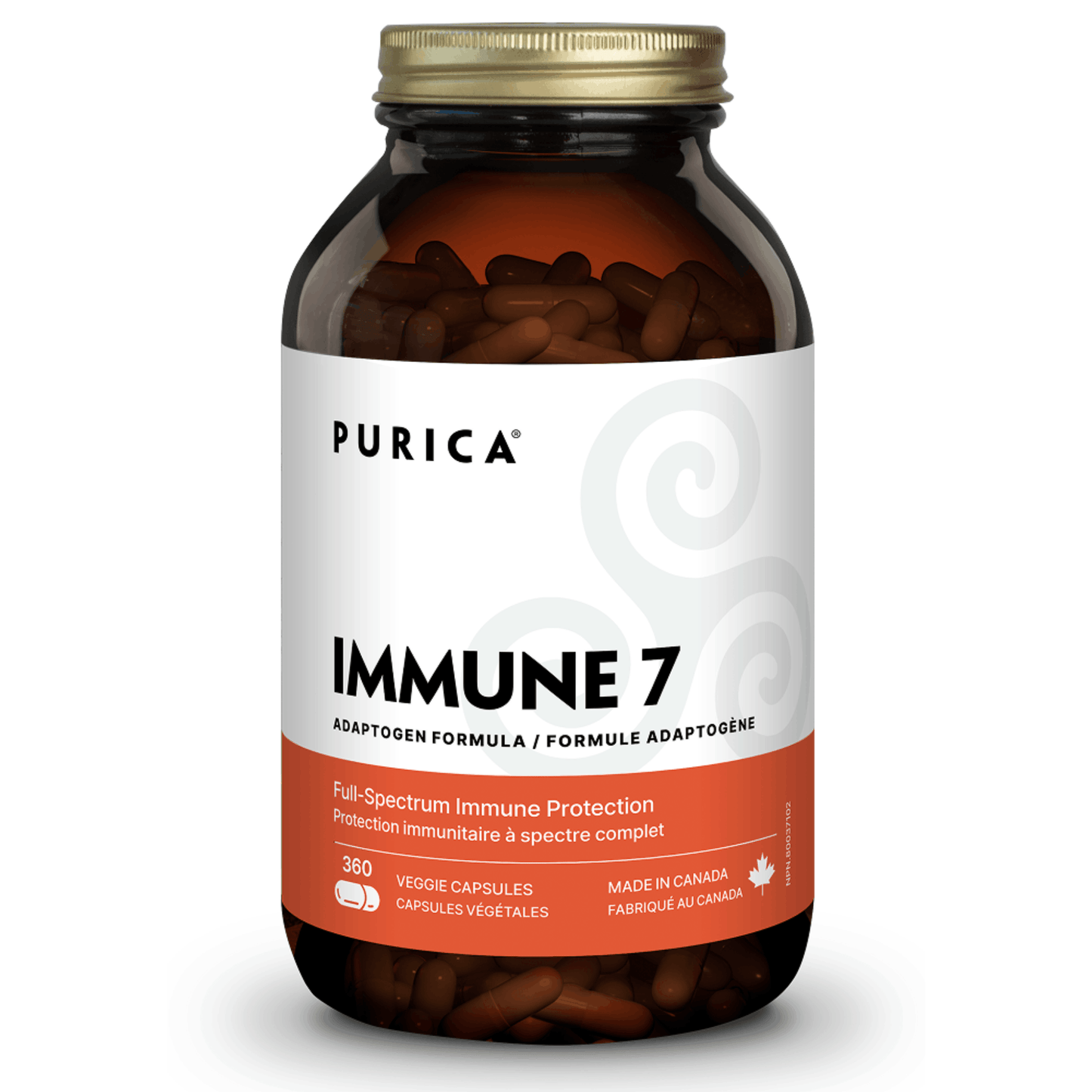 360 Vegetable Capsules | Purica Immune 7