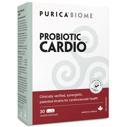 30 Vegetable Capsules | Purica Probiotic Cardio