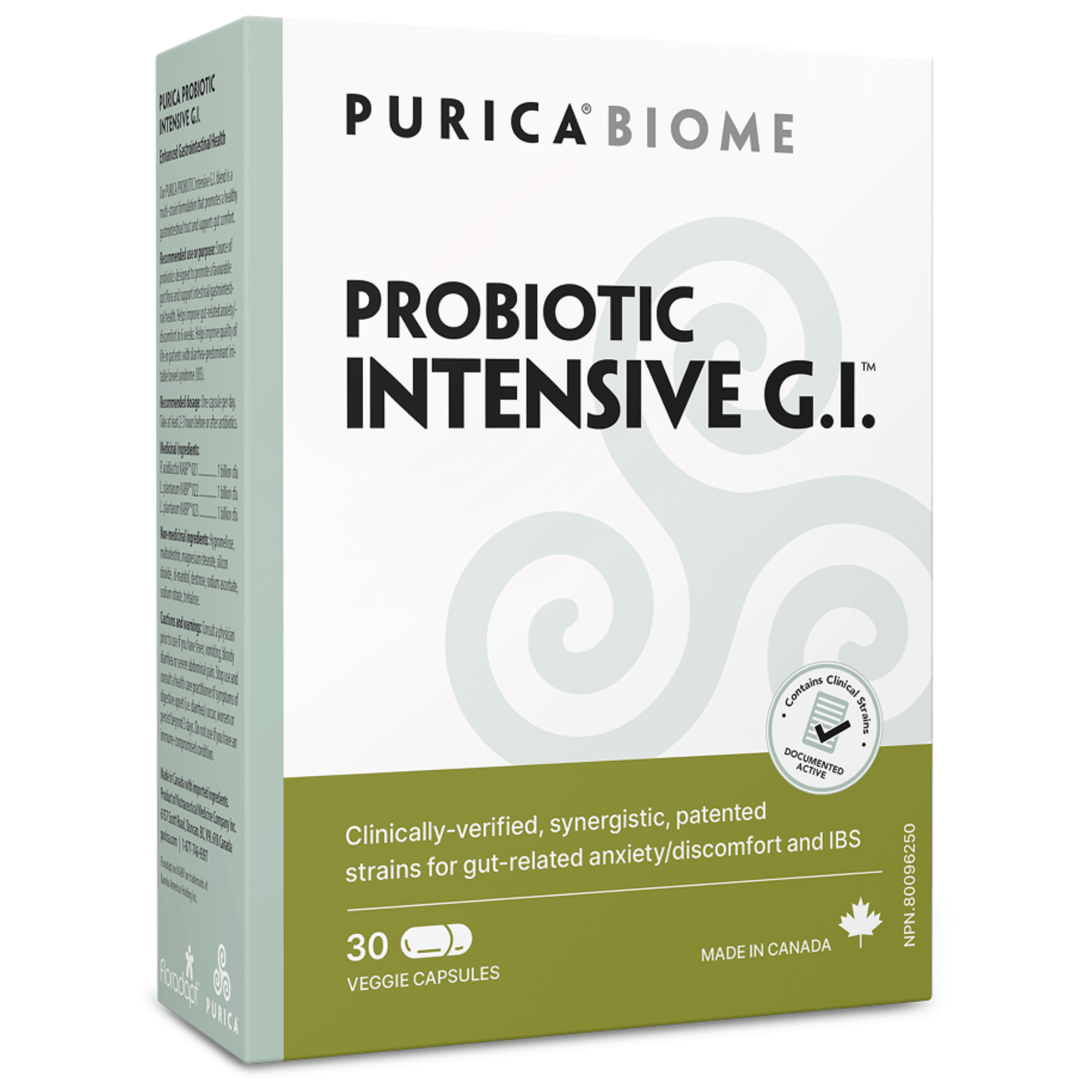 30 Vegetable Capsules | Purica Probiotic Intensive G.I