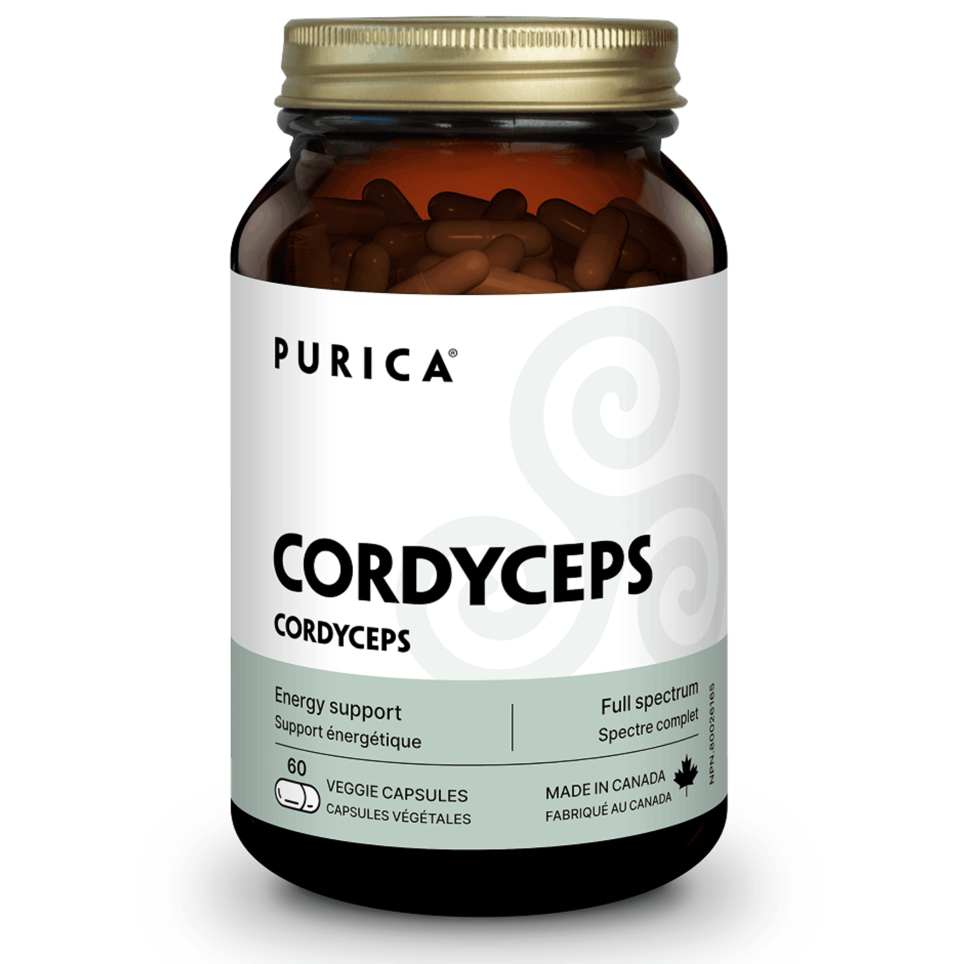 60 Vegetable Capsules | Purica Cordyceps