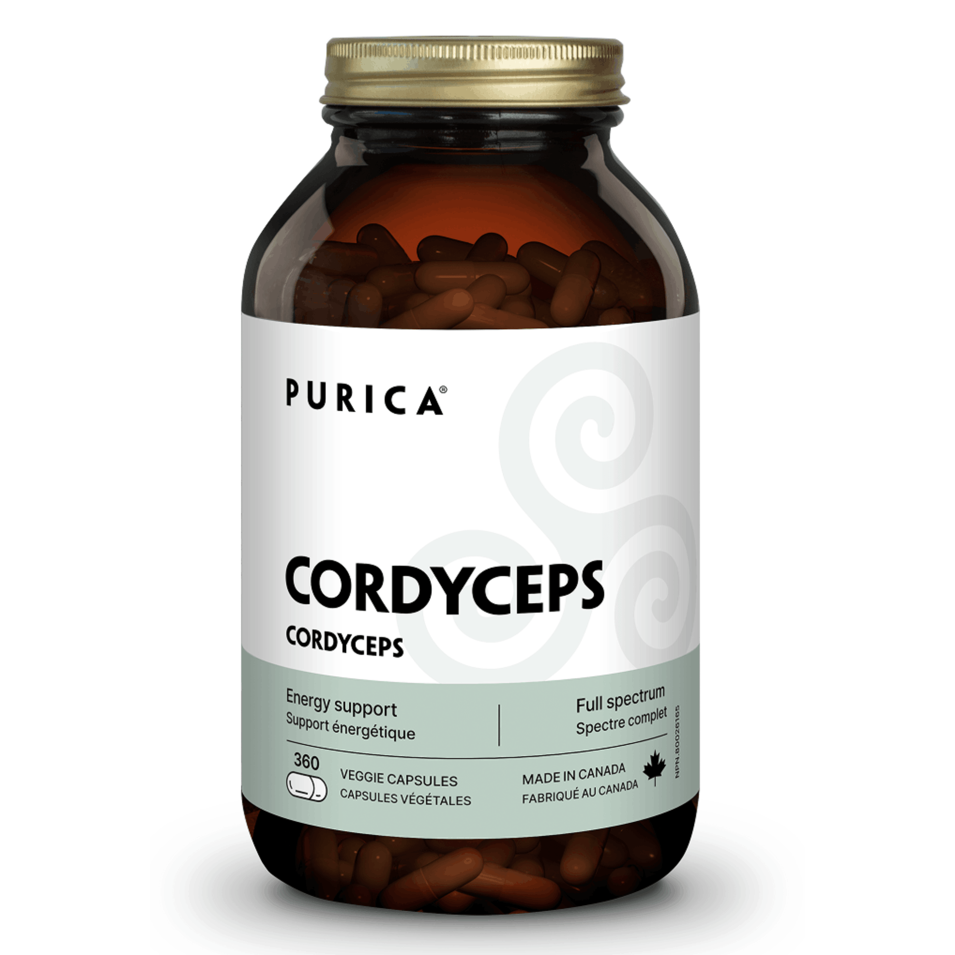 360 Vegetable Capsules | Purica Cordyceps