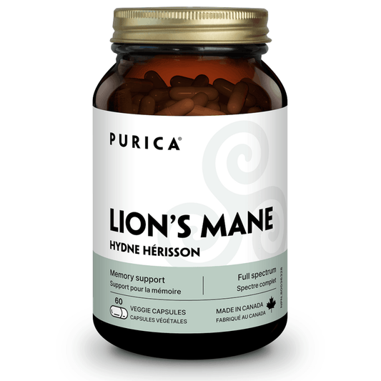 60 Vegetable Capsules | Purica Lion's Mane