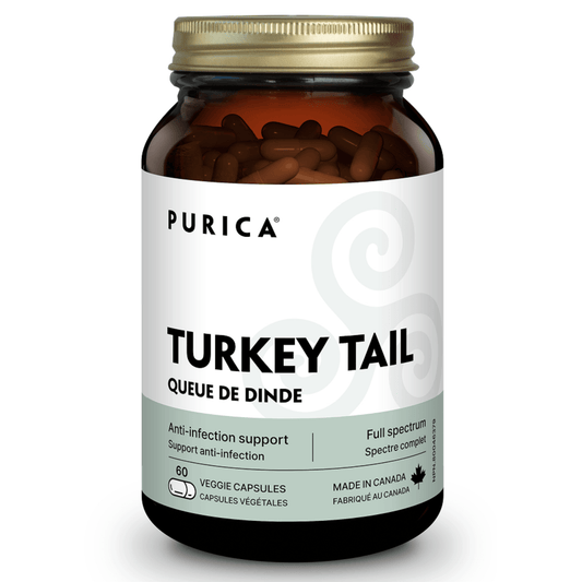 60 Vegetable Capsules | Purica Turkey Tail