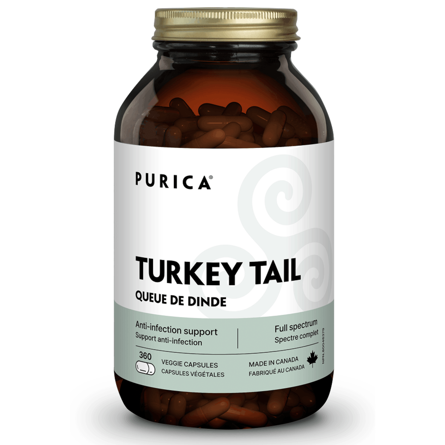 360 Vegetable Capsules | Purica Turkey Tail