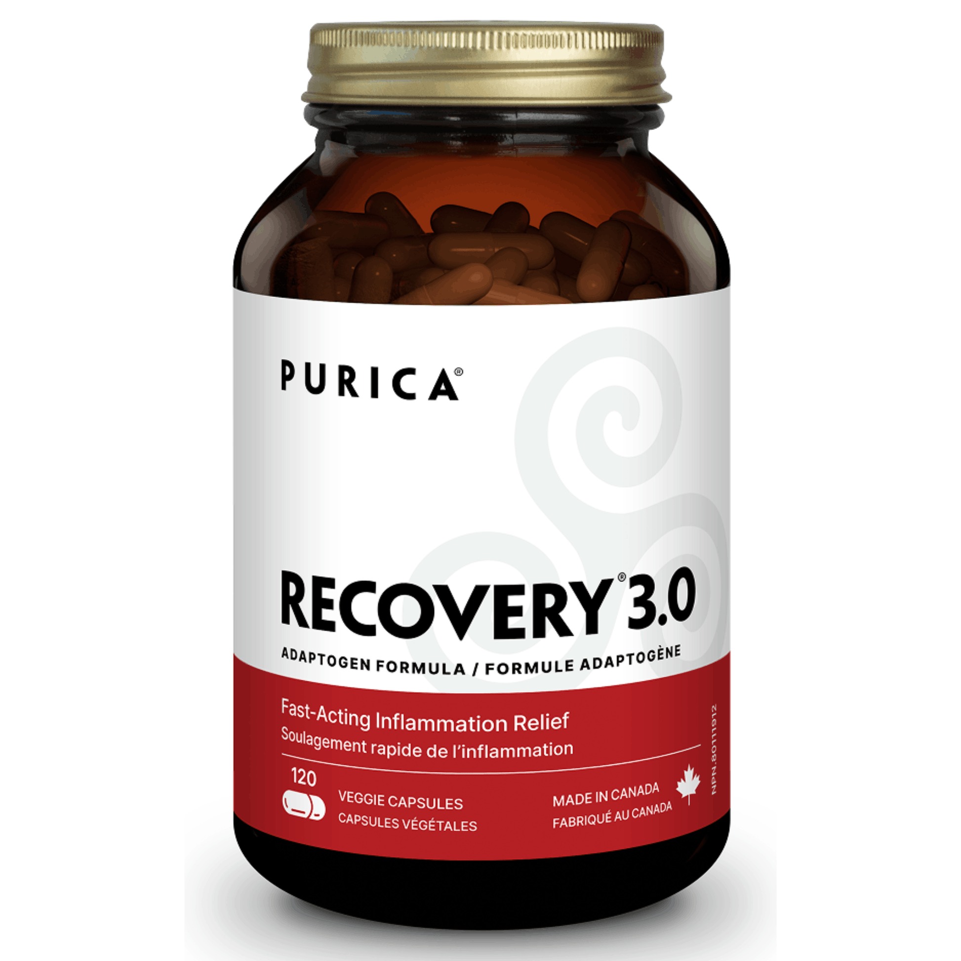 120 Vegetable Capsules | Purica Recovery 3.0