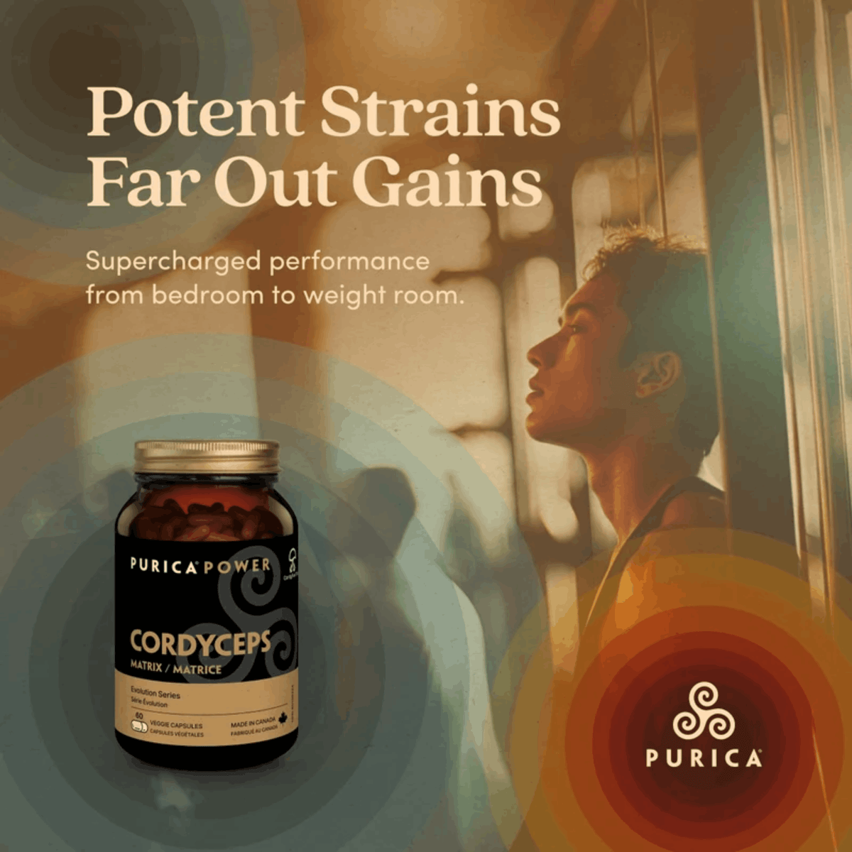 60 Vegetable Capsules | Purica Power Cordyceps Matrix