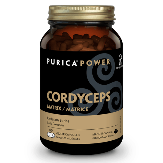 60 Vegetable Capsules | Purica Power Cordyceps Matrix