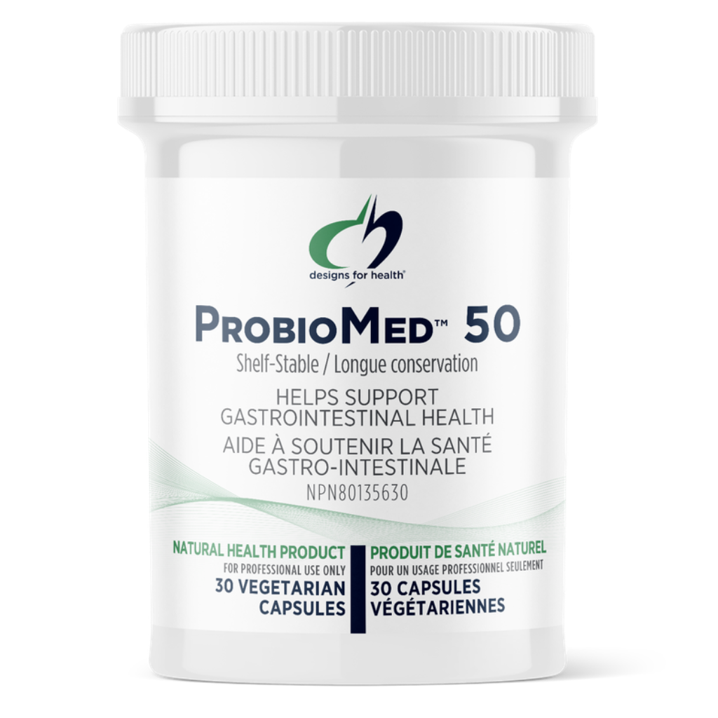 30 Vegetable Capsules | Designs for Health ProbioMed 50