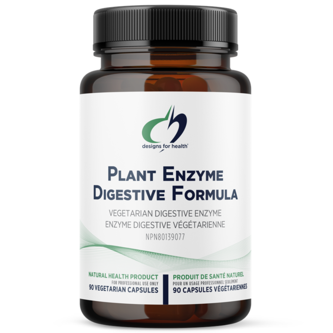 90 Vegetable Capsules | Designs for Health Plant Enzyme Digestive Formula