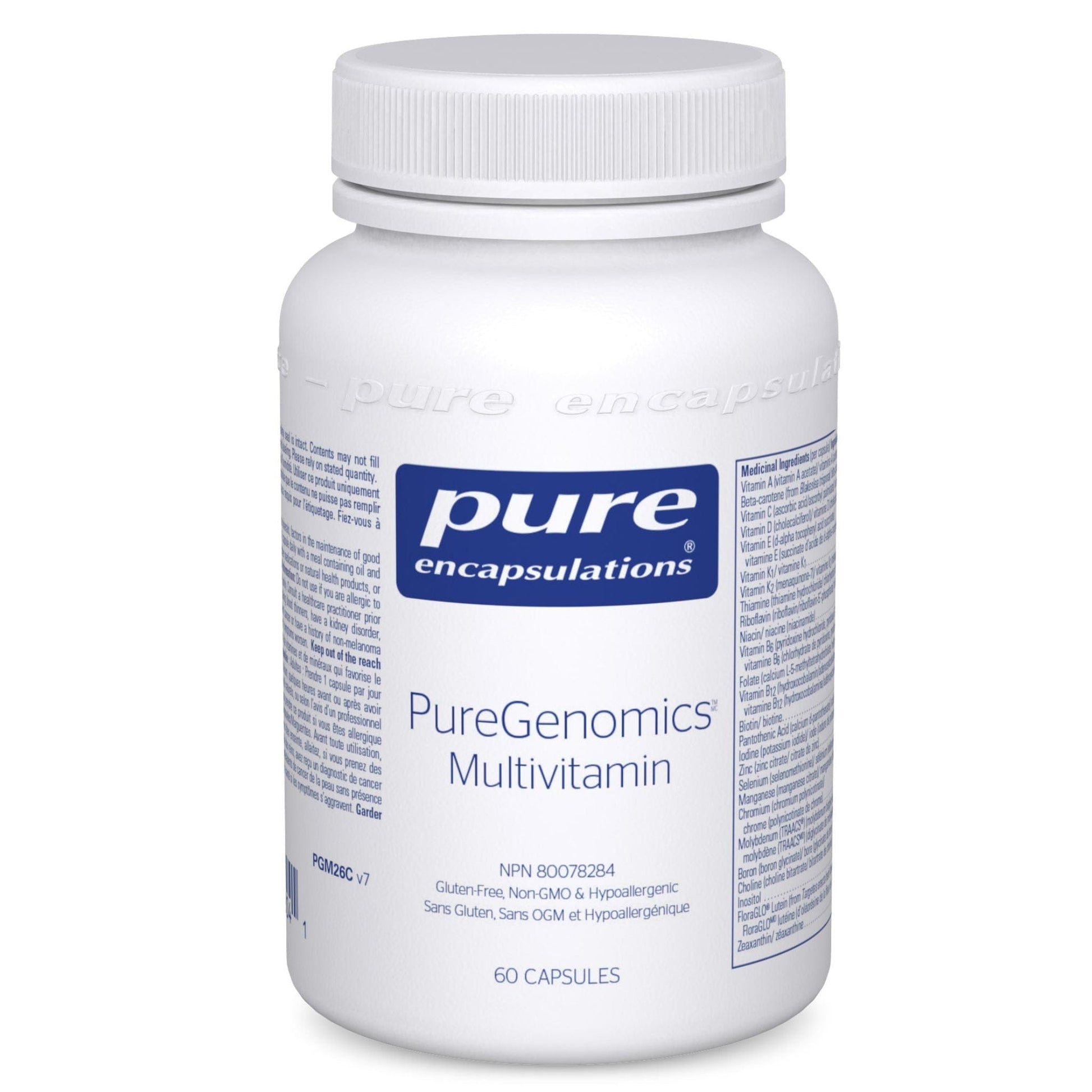 Pure Encapsulations PureGenomics Multivitamin 60 capsules