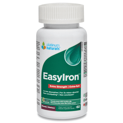60 Vegetable Capsules | Platinum Naturals EasyIron Extra Strength