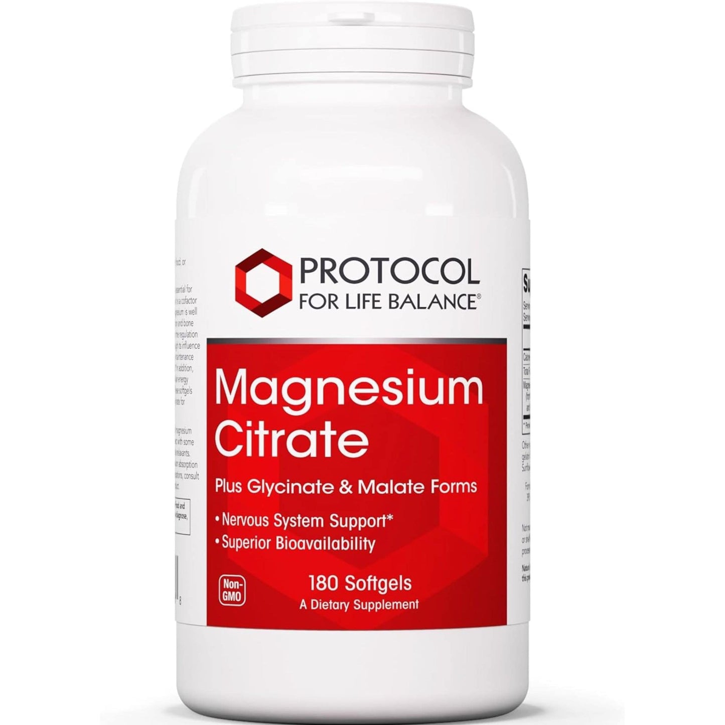 180 Softgels | Protocol For Life Balance Magnesium Citrate