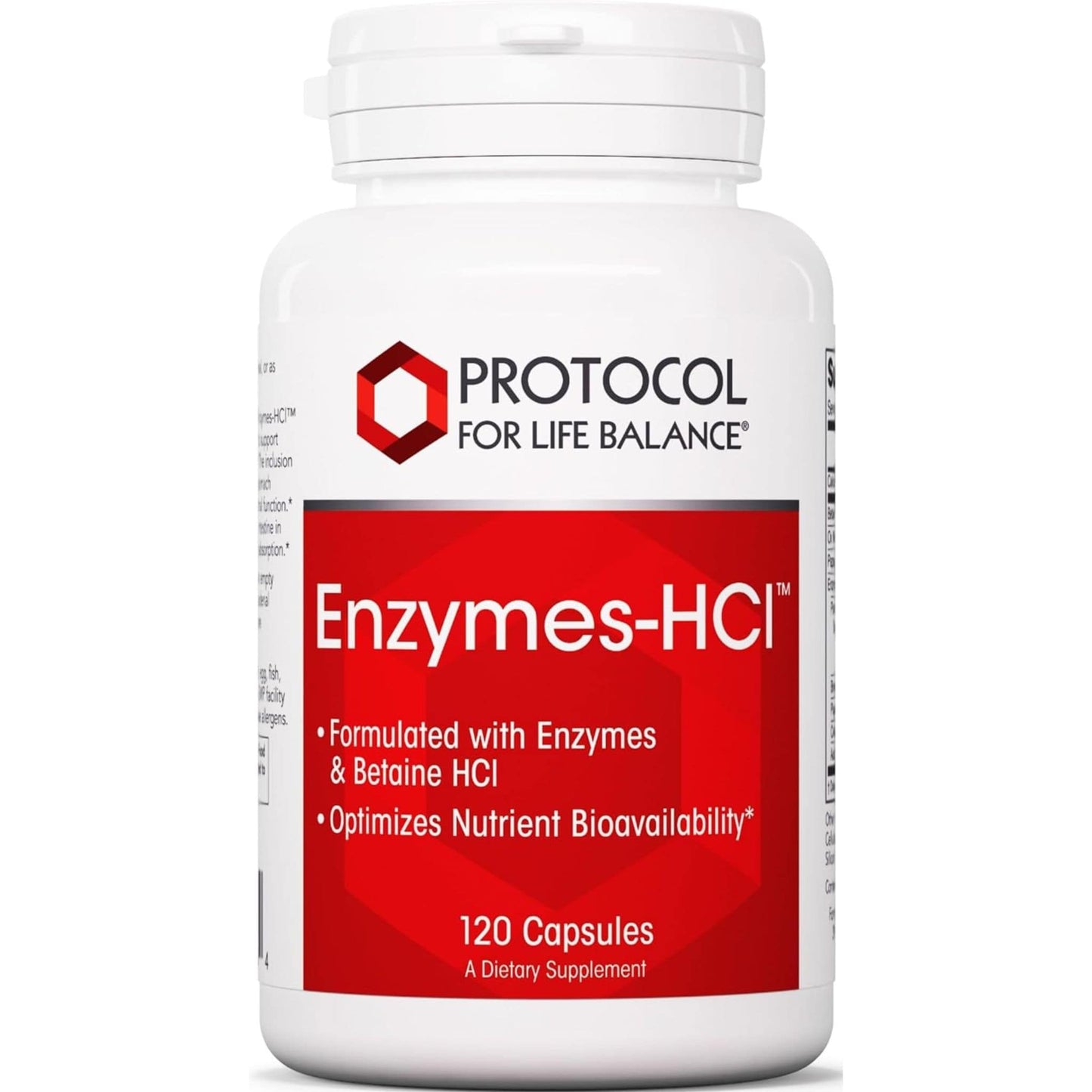 120 Capsules | Protocol For Life Balance Enzymes-HCl