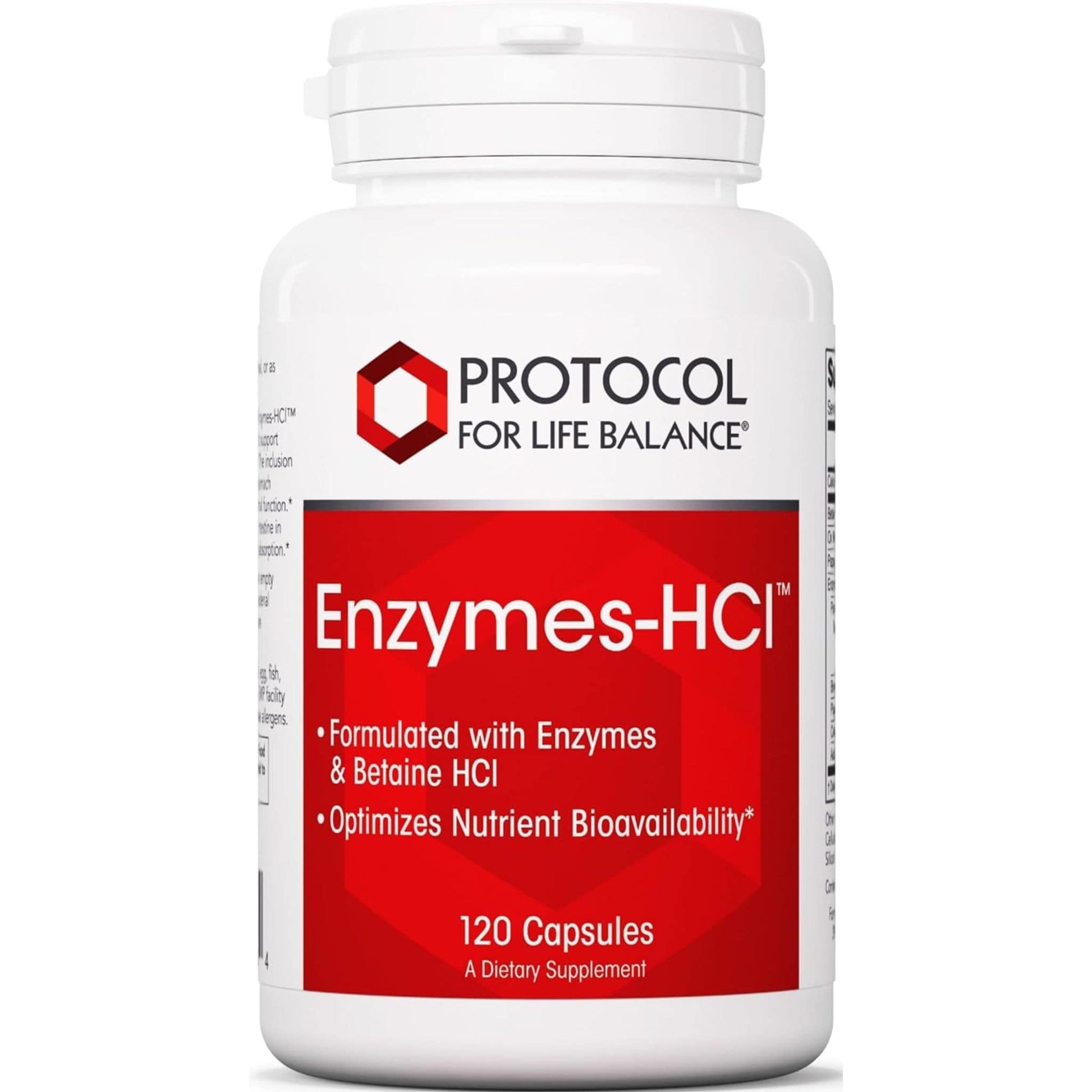 120 Capsules | Protocol For Life Balance Enzymes-HCl