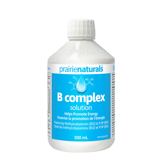 500ml Natural Apple | Prairie Naturals B Complex Solution, Liquid B Vitamins
