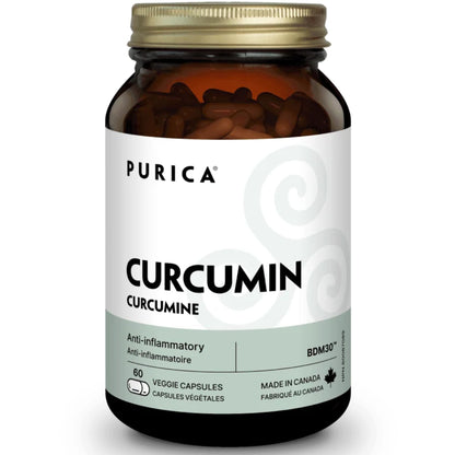 Purica Curcmin BDM50 Pro Strength, 50X Potency of Regular Curcumin Extract, 50% BDMC, Vegetable Capsules