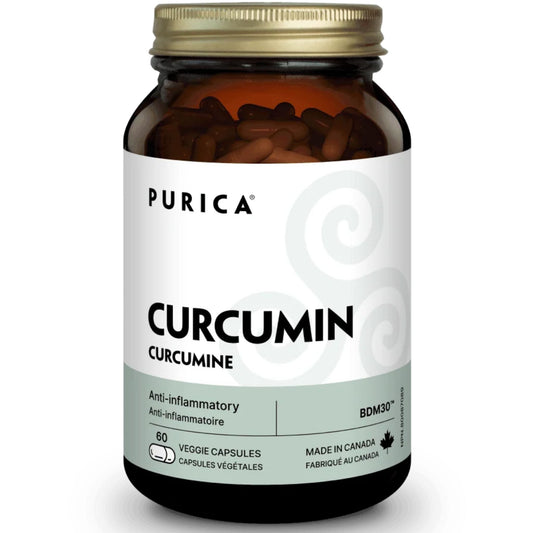 Purica Curcmin BDM50 Pro Strength, 50X Potency of Regular Curcumin Extract, 50% BDMC, Vegetable Capsules