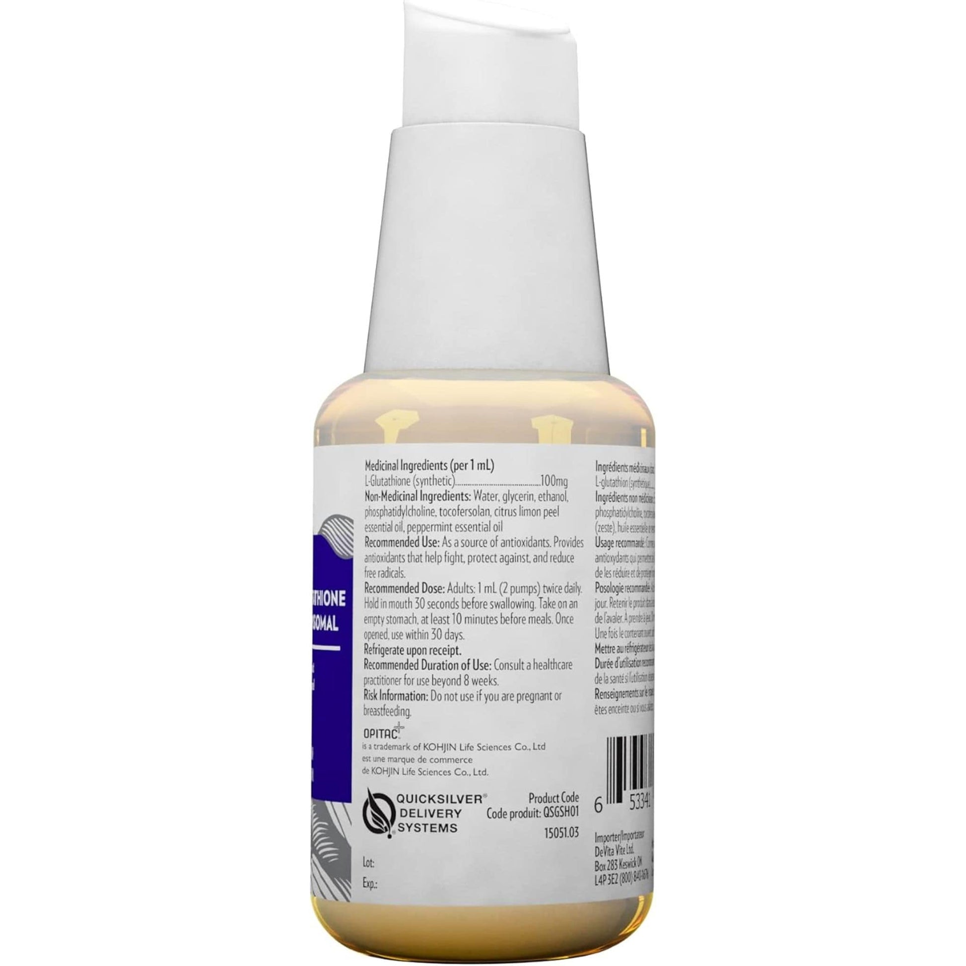 Quicksilver Scientific Liposomal Glutathione, 50ml Quicksilver Scientific Liposomal Glutathione, 50ml