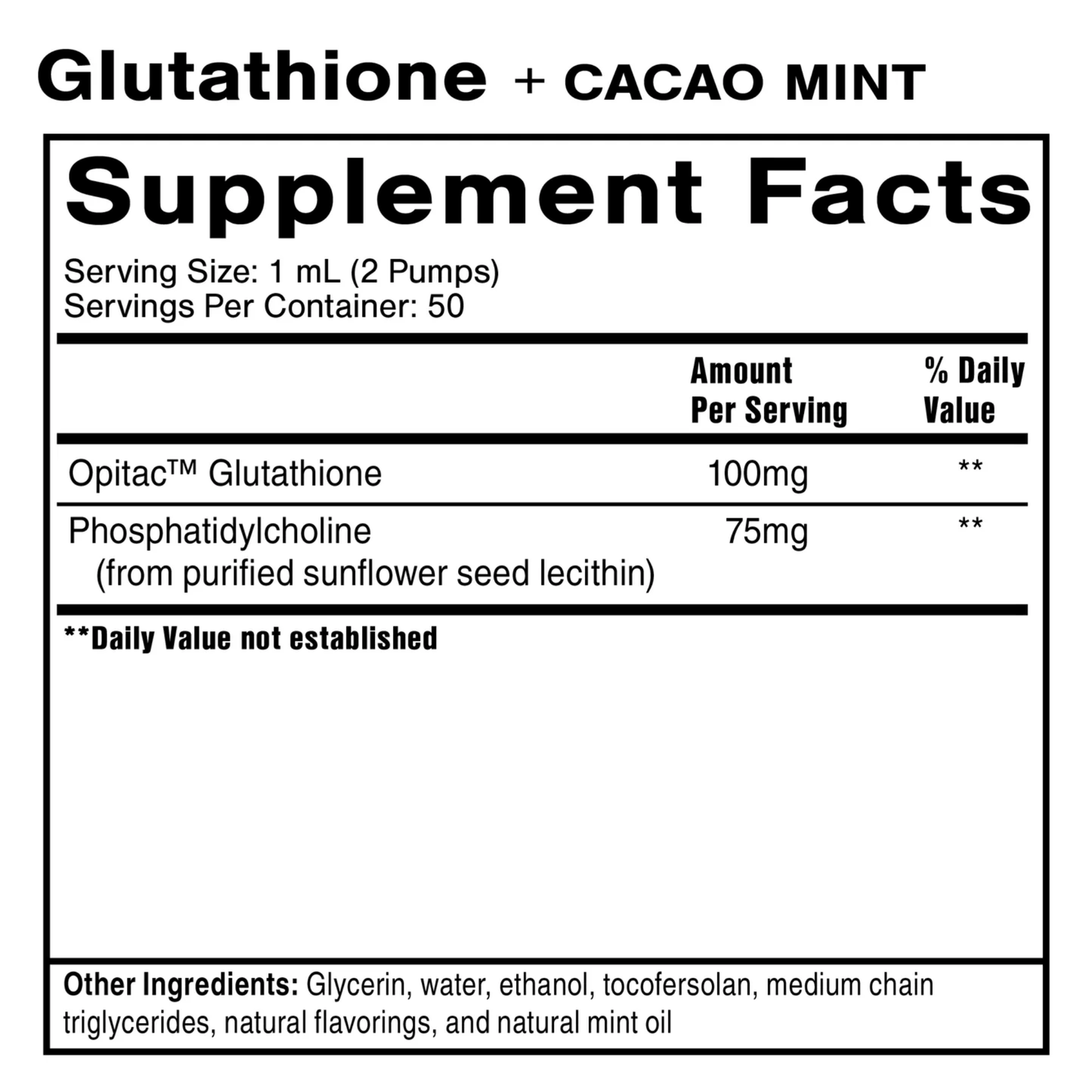 50ml Lemon Mint | Quicksilver Scientific Liposomal Glutathione