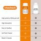 Vitacheck Quercetin 500mg Extra Strength, Immune Health, Seasonal Allergy Relief, Cellular Health, 120 Vegetable Capsules
