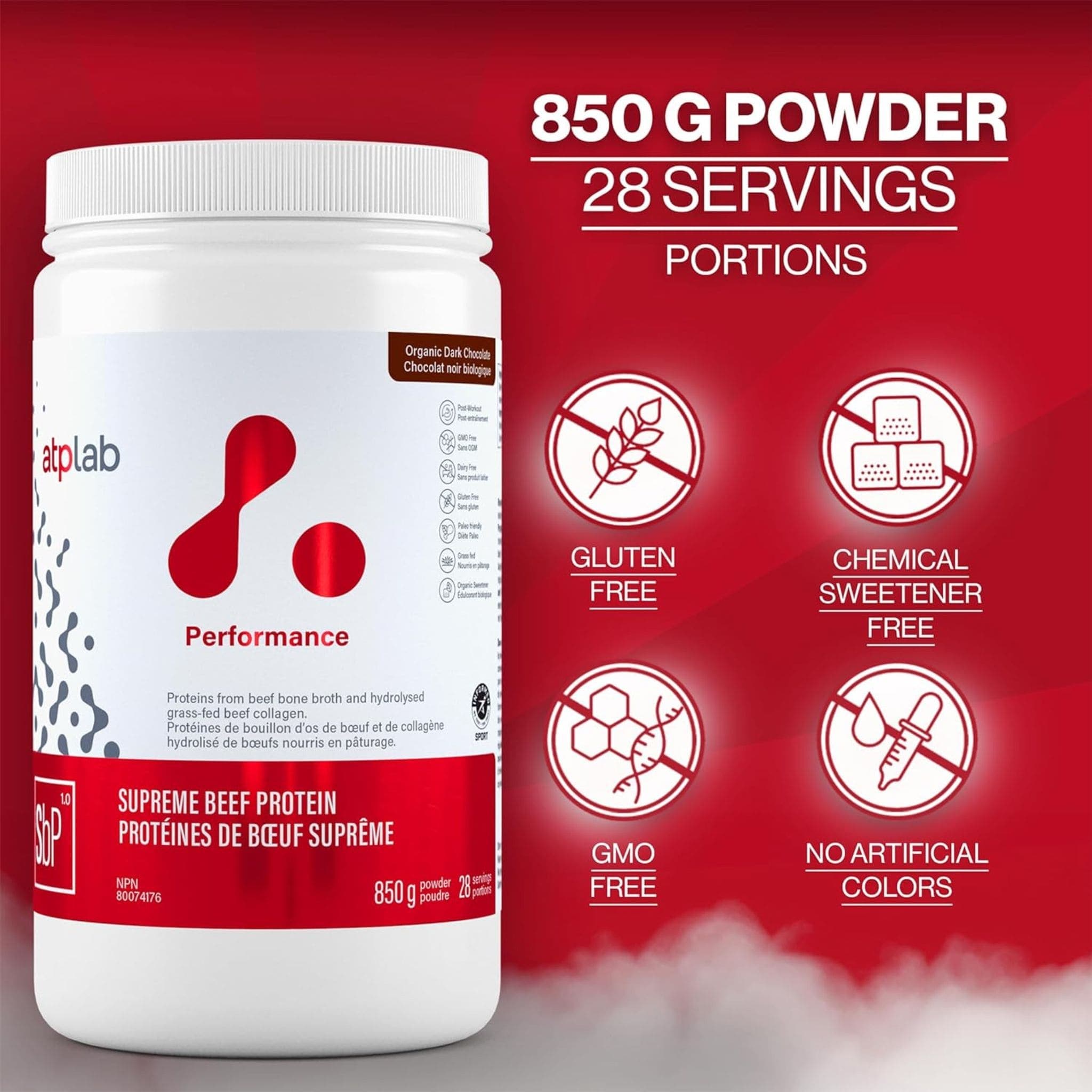 ATP Lab Supreme Beef Protein Powder, 850g-1.6kg