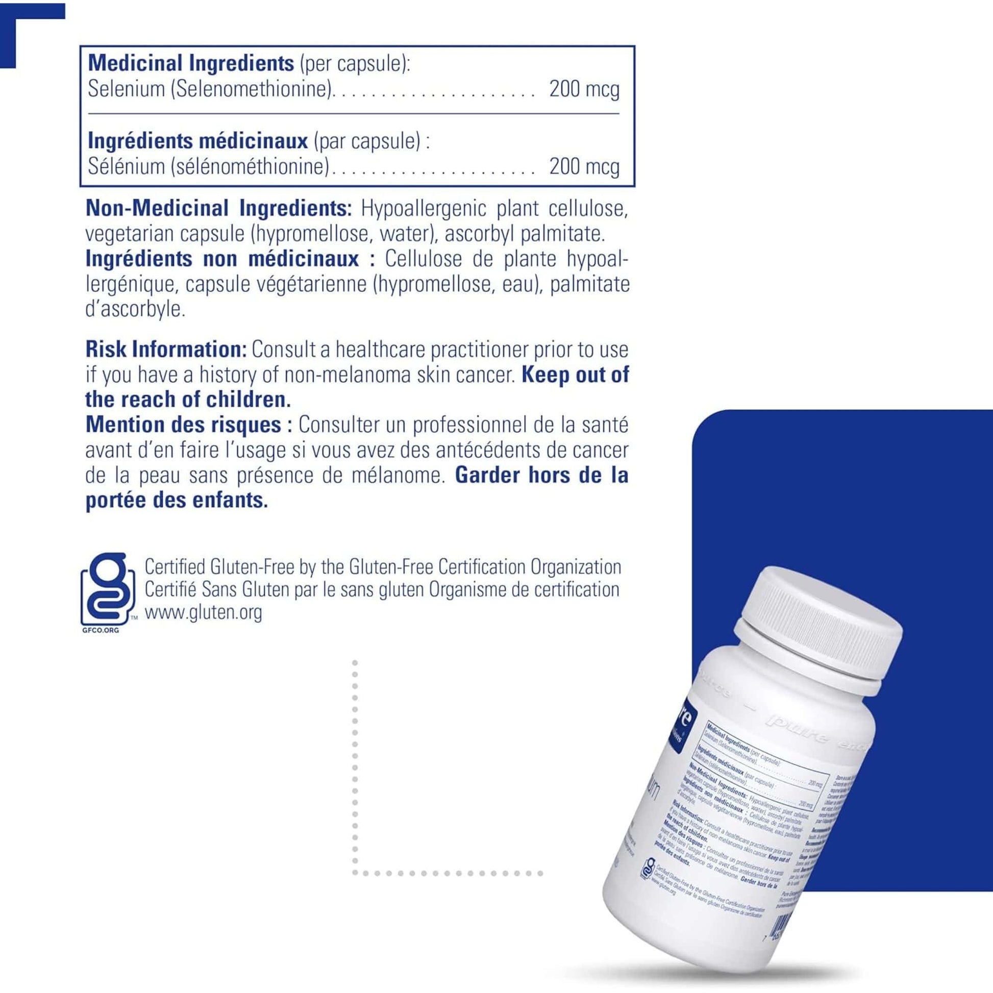 60 Vegetable Capsules | Pure Encapsulations Selenium