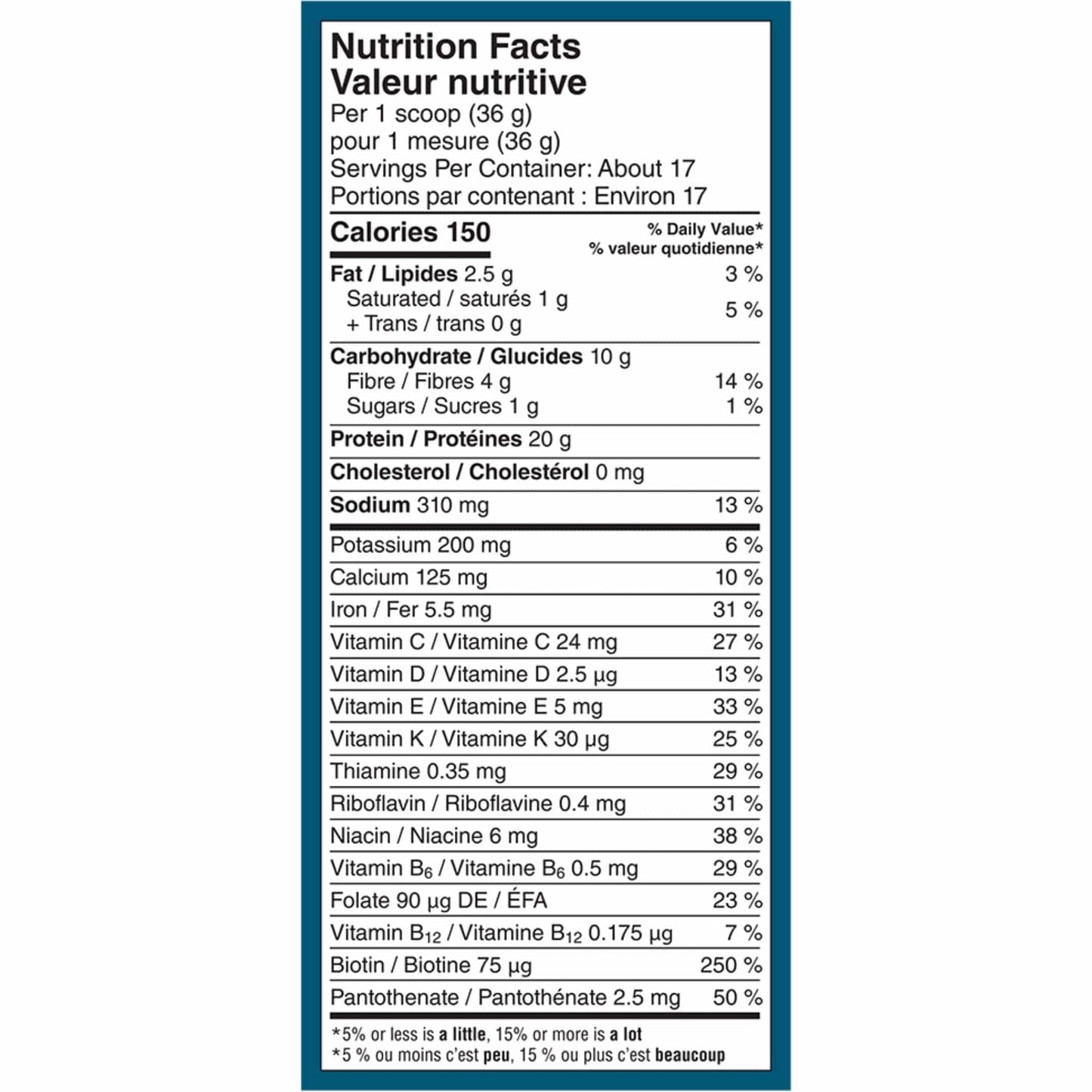 Chocolate Flavour, 613g | VEGA Premium Protein + Nutrition Plant-Based Protein
