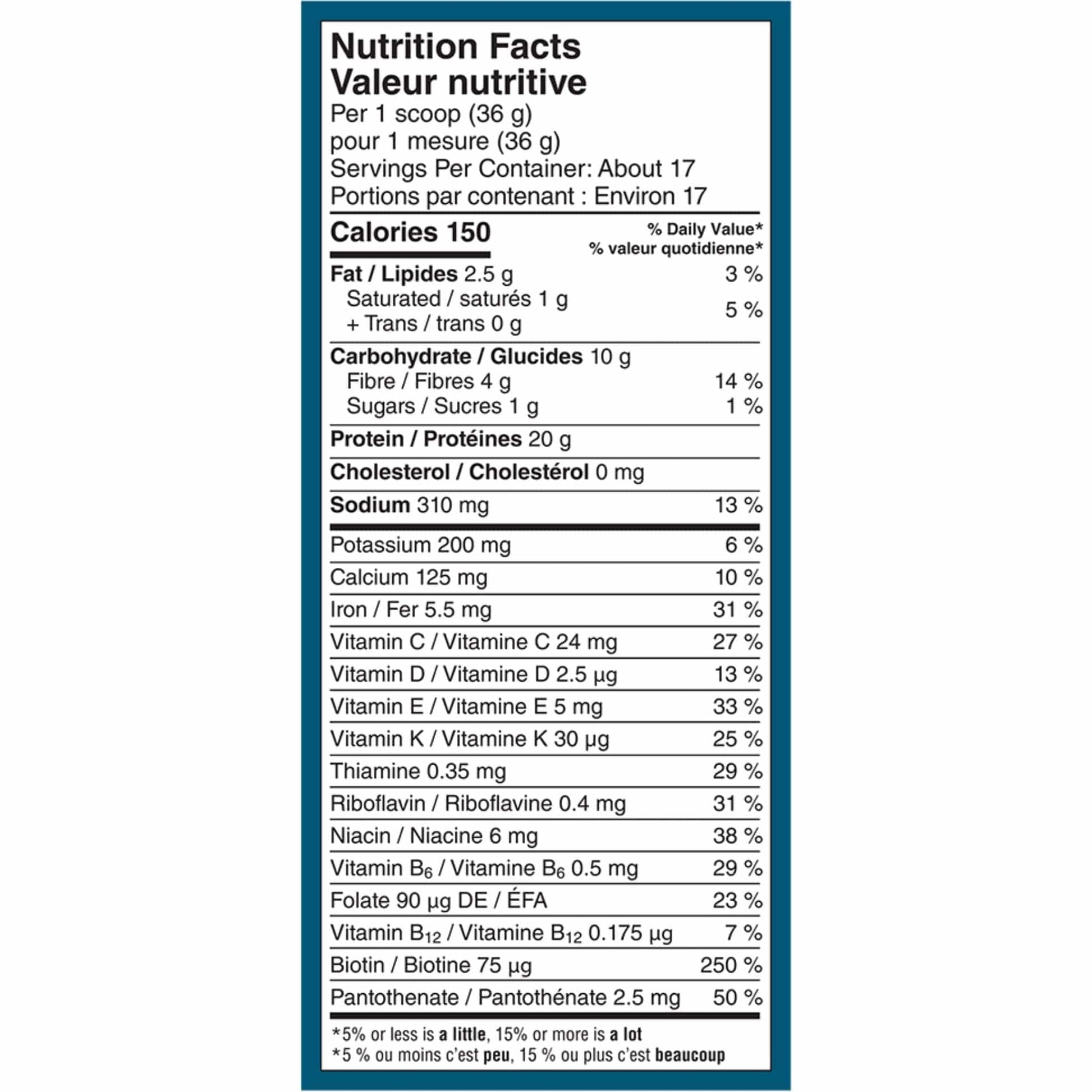 Chocolate Flavour, 613g | VEGA Premium Protein + Nutrition Plant-Based Protein