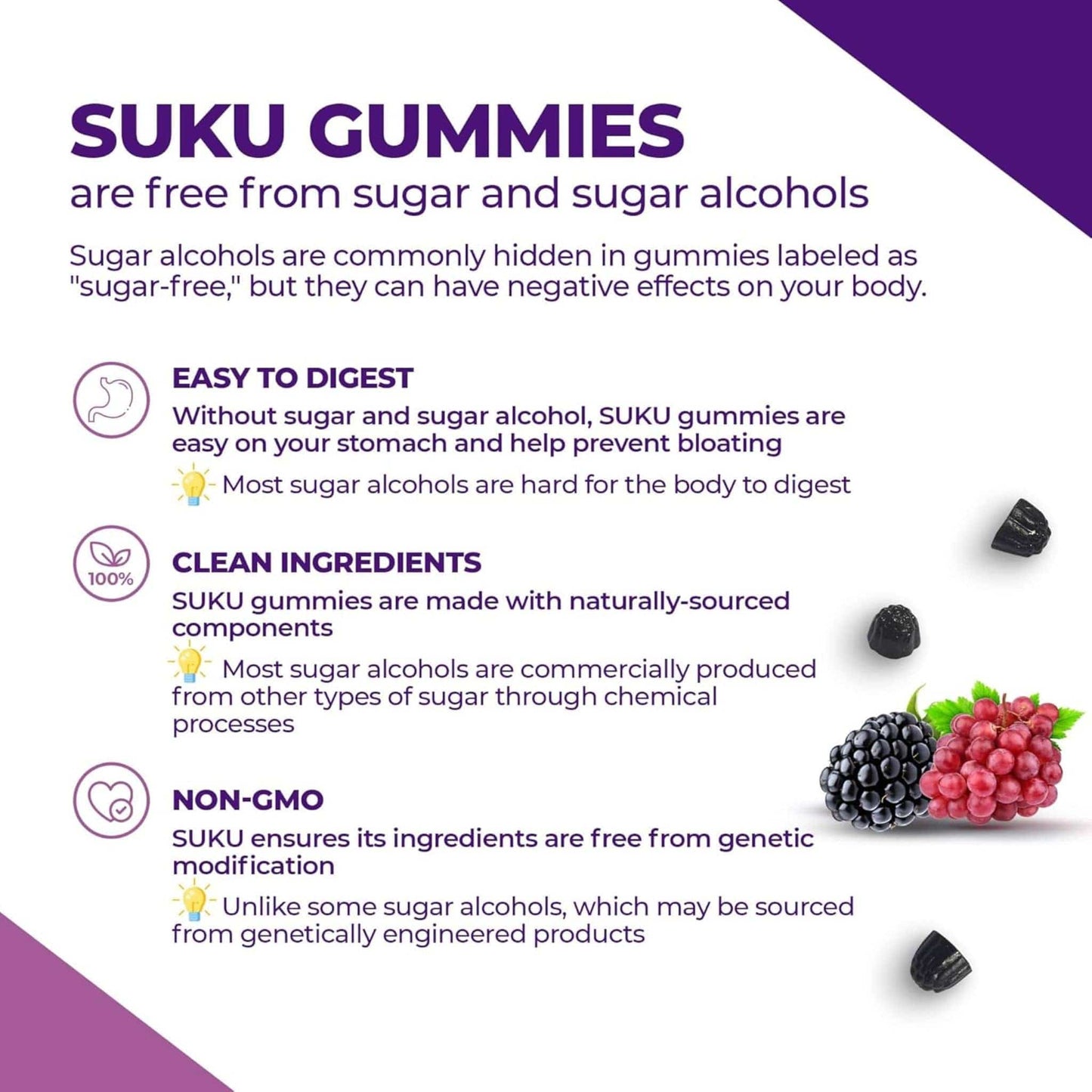 Mixed Berry Flavour, 60 Gummies | Mega Magnesium Gummies (Magnesium Bisglycinate 177mg)