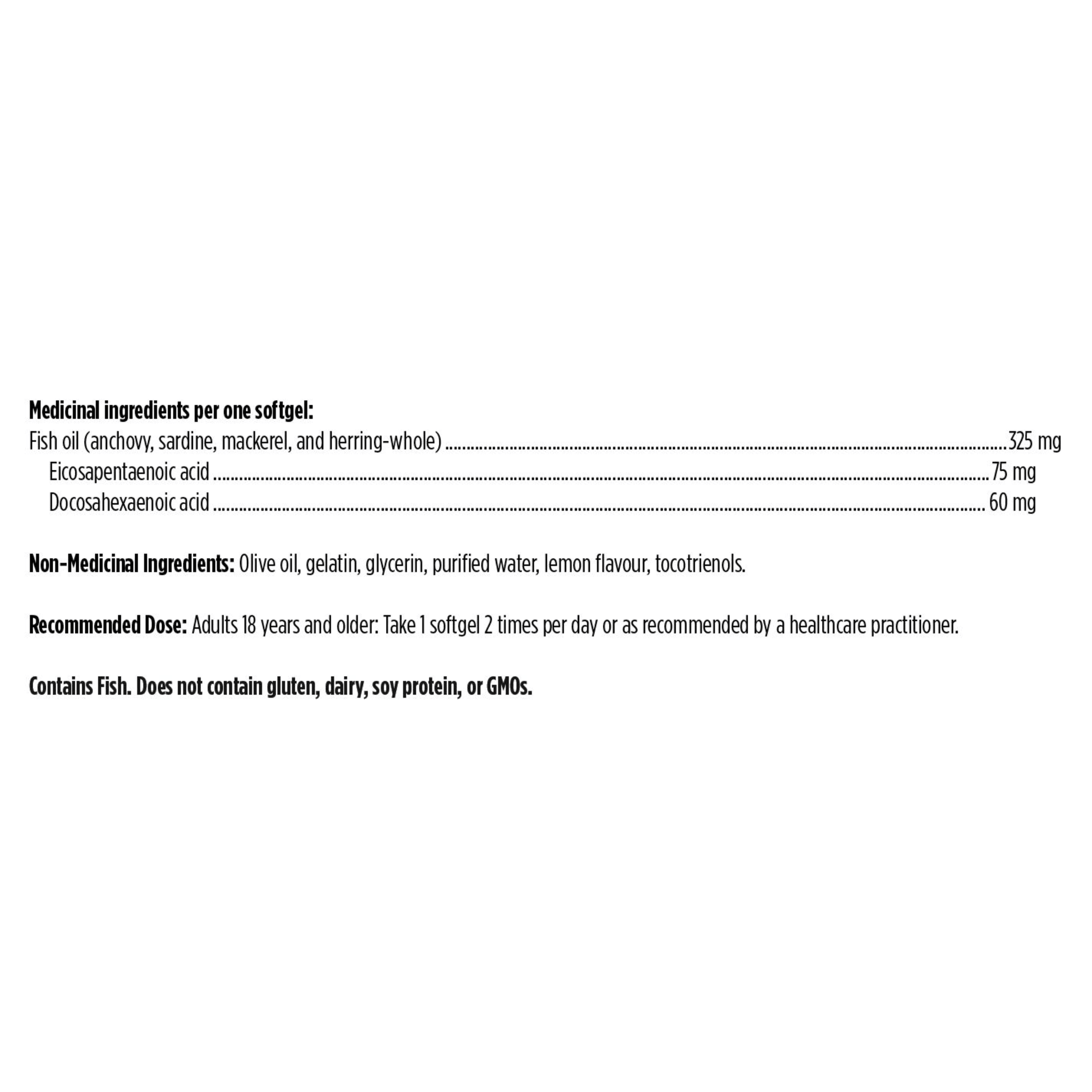 60 Softgels | Designs for Health SPM Supreme Nutrition Facts